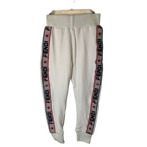 FENDI joggers sweats white women's size 38